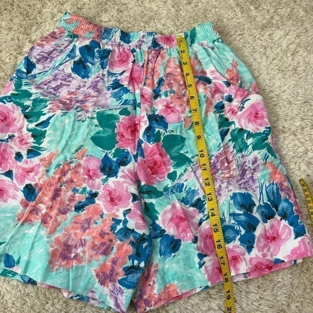 Vintage Sea Sun Womens Floral Shorts size Large - Picture 9 of 10